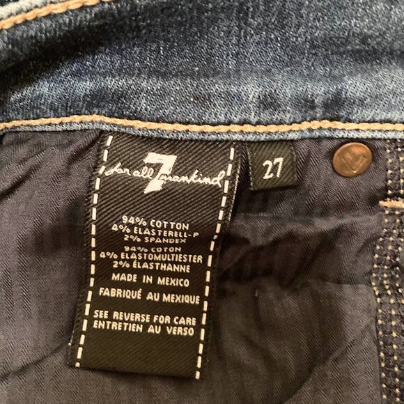 7 For All Mankind High Waist Josefina Jean Size 27 - Picture 5 of 9